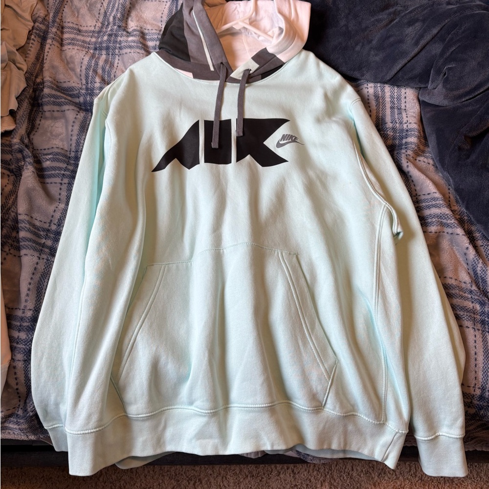Nike Men's Mint Green Pullover Hoodie